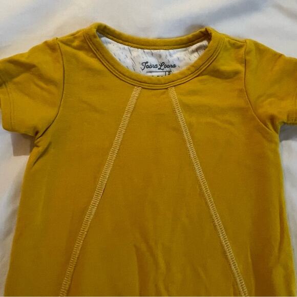 Mustard yellow Toora Loora baby sleeper/jammies size 18-24 months - Picture 3 of 8